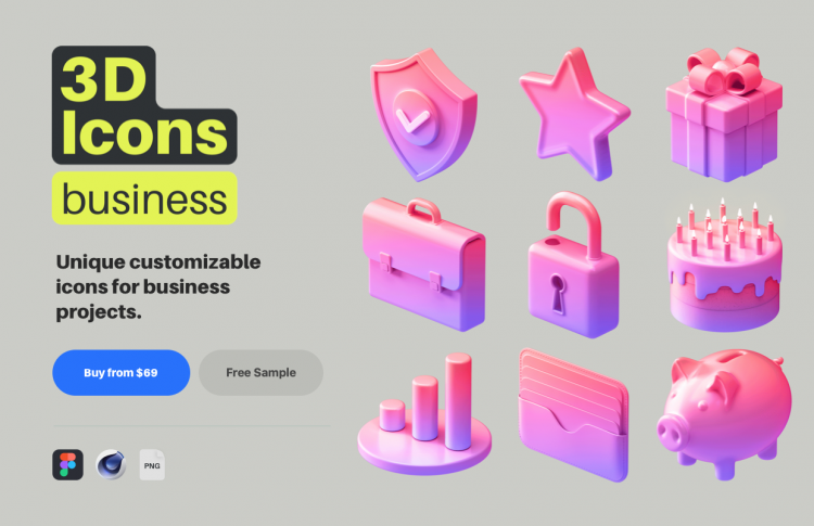 3D Icons / Business