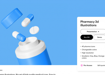 Pharma 3d icons