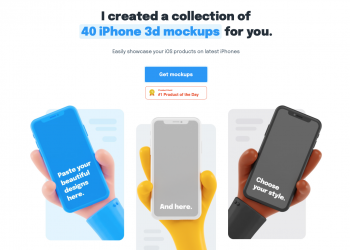 40 iPhone 3D mockups