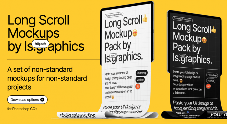 Long Scroll Mockups