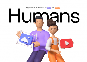 Humans 3d character kit 