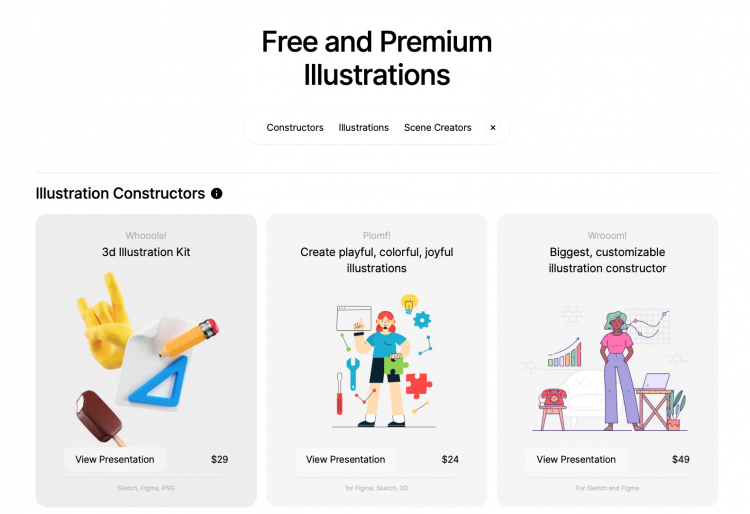 LStore Illustrations: Full pack