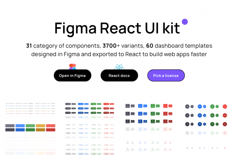 Figma React UI kit PRO