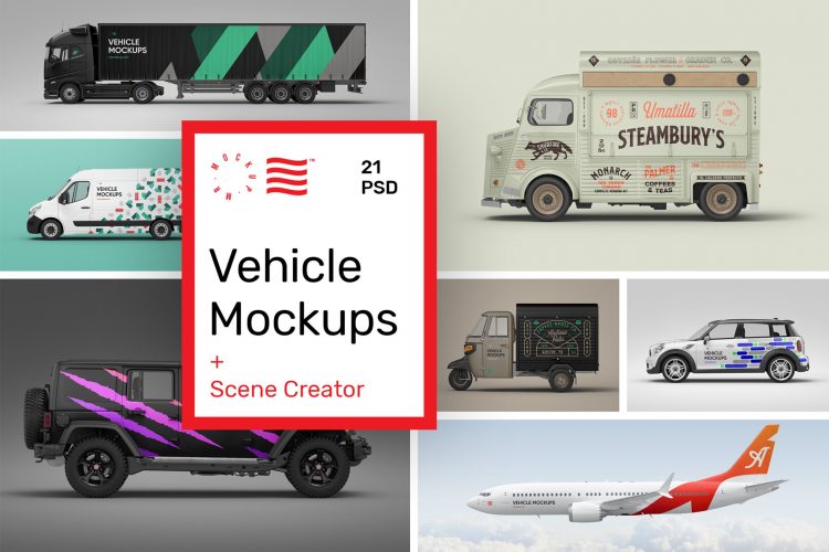 Vehicle Mockups – Car Mockups