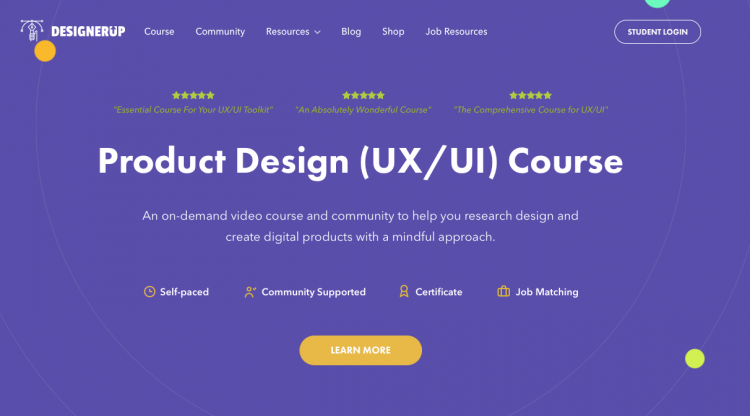 Product Design (UX/UI) Course 🇺🇸 – Top Design Resources