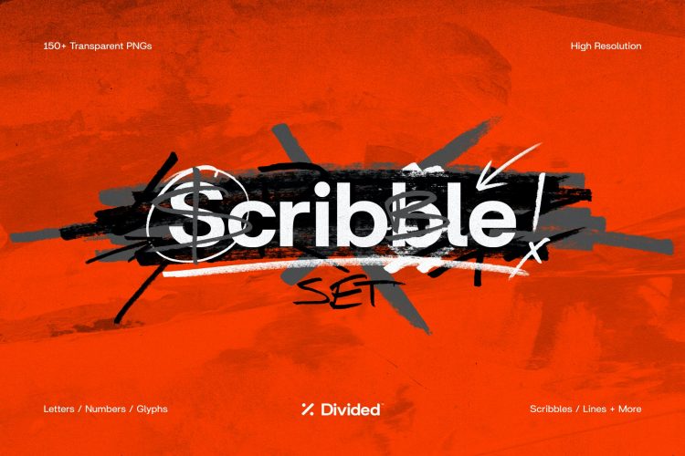 [Free] Scribble Set (150+ Hand-drawn Elements)