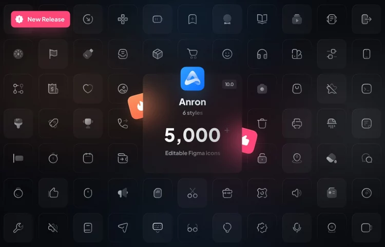 Anron Icons | Flexible Figma Icons
